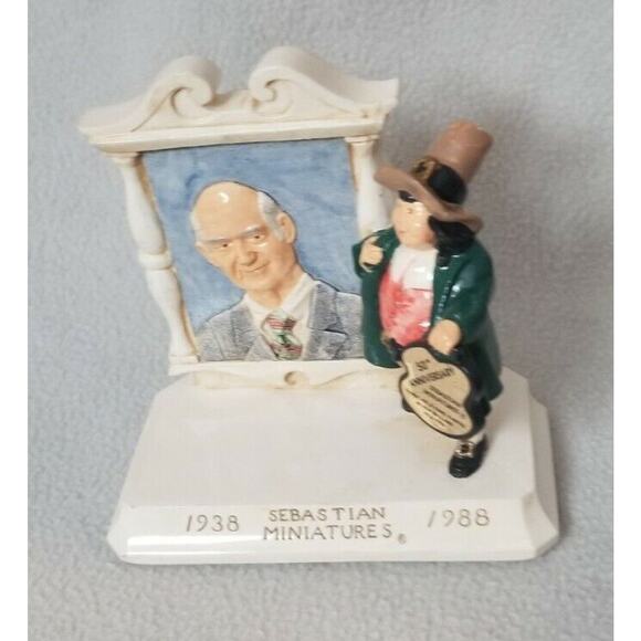 Signed Sebastian Miniatures 50th Anniversary 1988 Number 678 Portrait Pilgrim - Picture 2 of 9